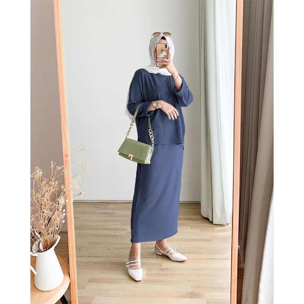 SETELAN FASHION WANITA MUSLIM ZETA DMR