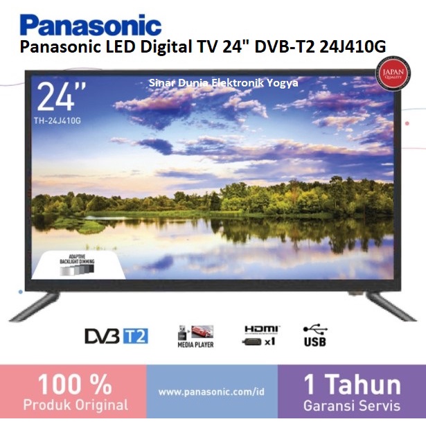 Panasonic LED Digital TV 24 Inch 24J410G DVB-T2 24J410 HDMI USB Movie