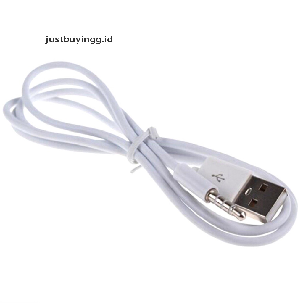 (Justbuyingg.Id) Kabel Charger Aux Audio 3.5mm Ke Usb 2.0 Male Panjang 3.3ft Untuk Mp3 Player