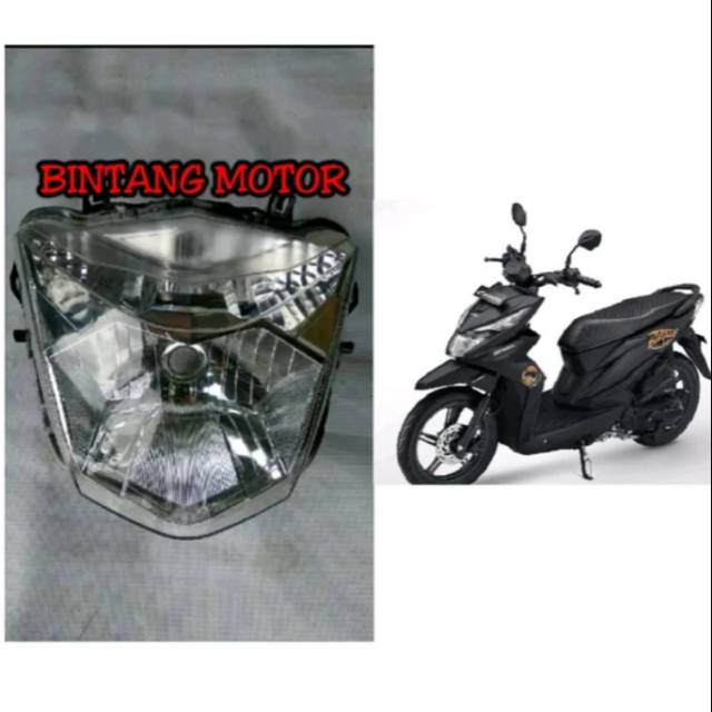 Reflektor lampu depan honda beat street