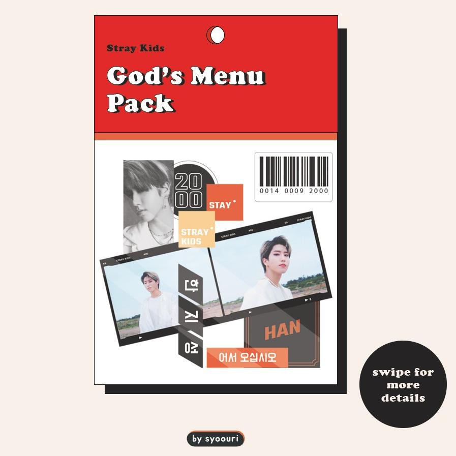 

TERMURAH Stray Kids - God's Menu Sticker Pack