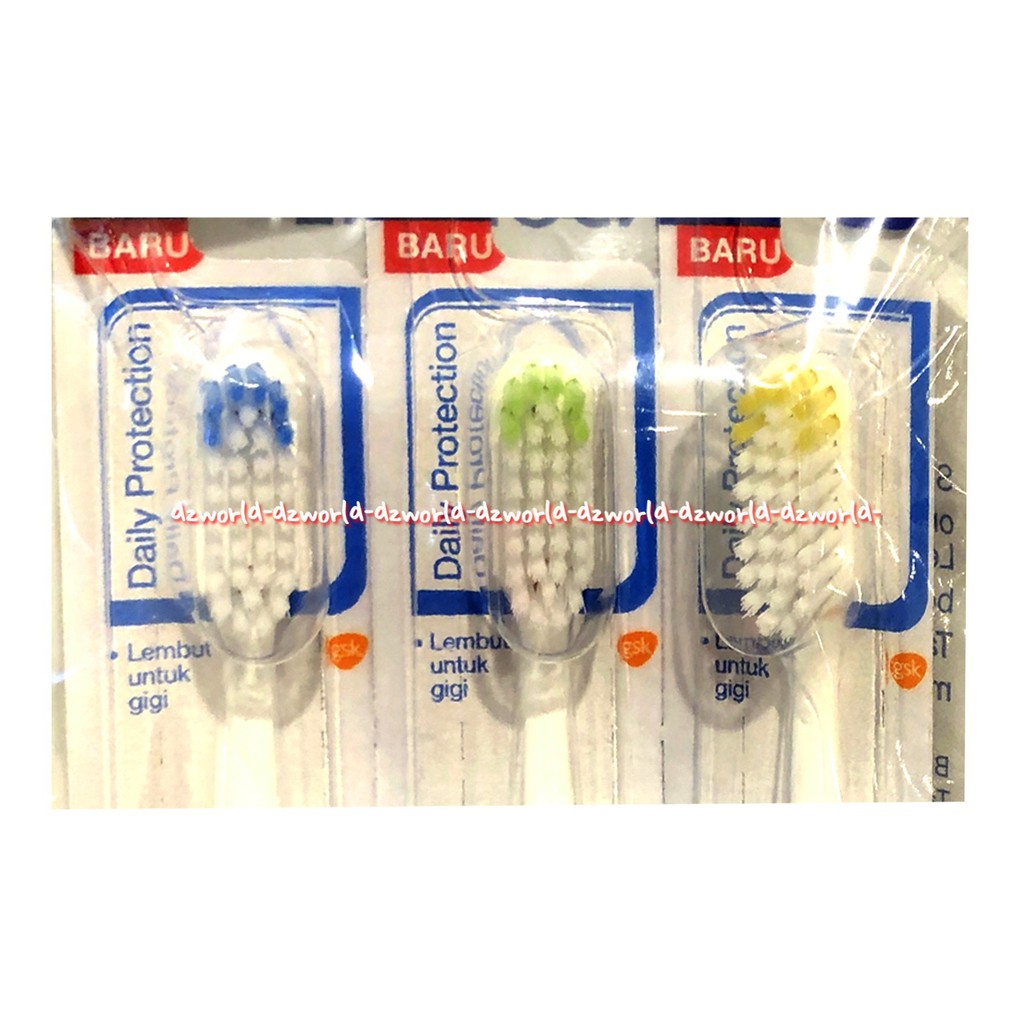 Sensodyne Daily Protection 3pcs Sikat Gigi Sensodaine Toothbrush Tooth Brush Senso dyne Daily Untuk Sehari hari