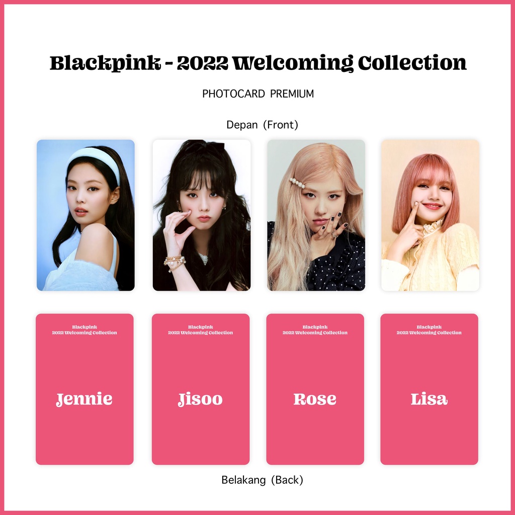 [SET] Photocard Blackpink 2022 Welcoming Collection