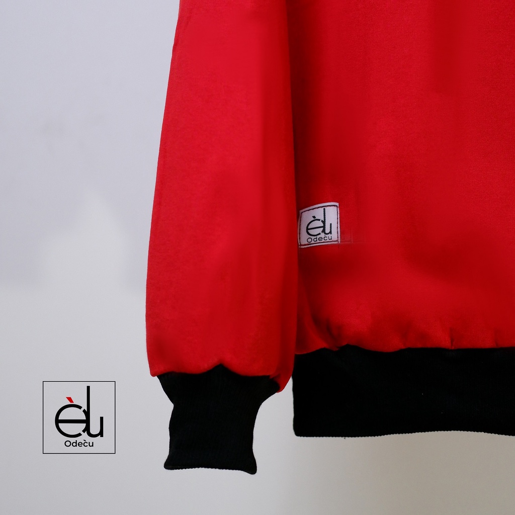 ODECU CREWNECK RED MICKEY SWEATER OVERSIZE WANITA PRIA