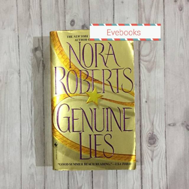 Novel Import Bahasa Inggris Genuine Lies Nora Roberts Preloved Shopee Indonesia