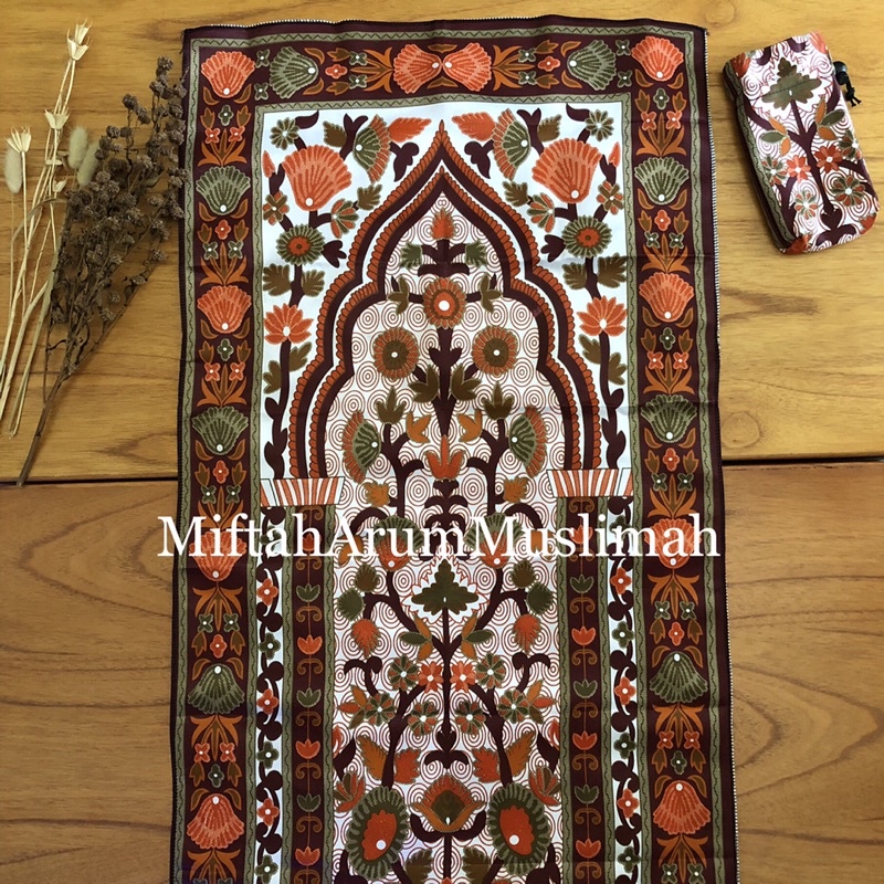 Sajadah Travelling Motif Floral