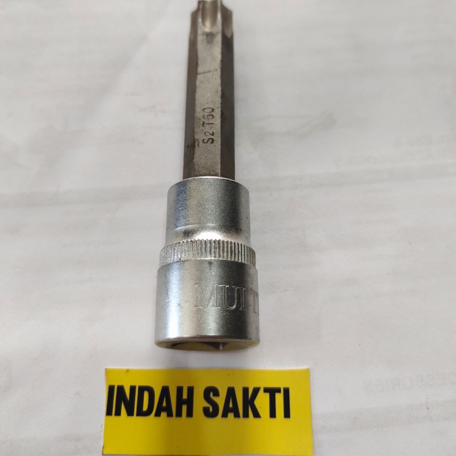 Star Bit Starbit Socket 1/2" T60 L100 Kunci Mata Sok Bintang Multipro