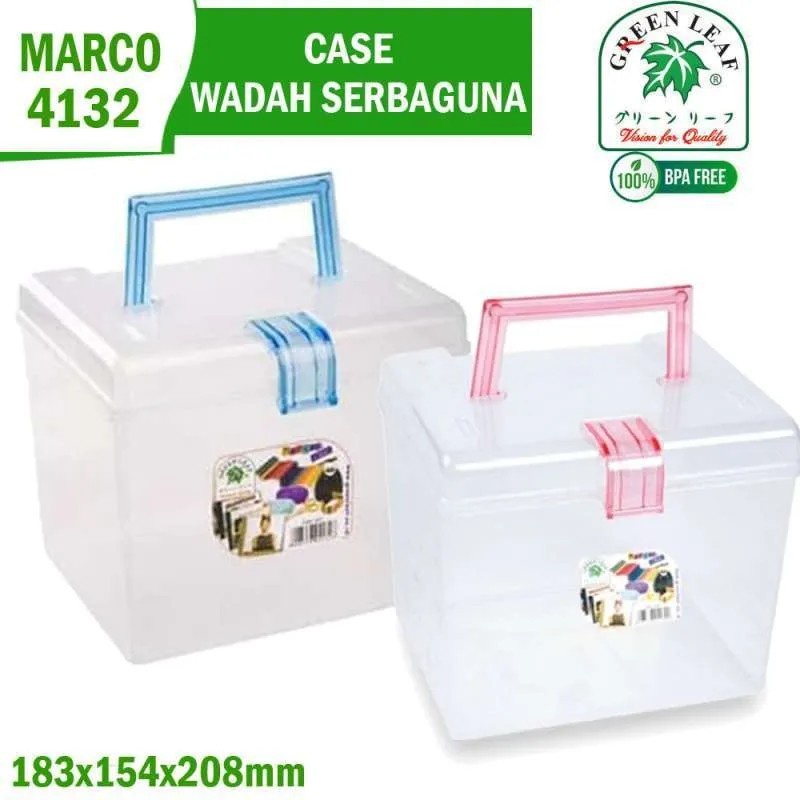 Green Leaf Kotak Tool Box Penyimpanan Serbaguna Storage Marco 4132