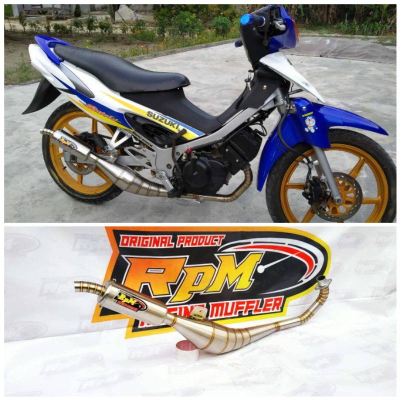 Knalpot Original RpM Satria 2tak - Satria Hiu - Satria Lumba - Lscm