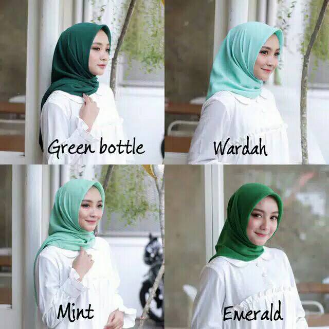 HIJAB BELLA SQUARE || jilbab segi empat || Kerudung Double Hycon