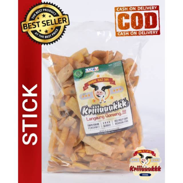 Rambak Kulit Sapi Mentah | Jangek | Krecek | Dorokdok | Krupuk Rambak Kulit Sapi Mentah 500 Gram