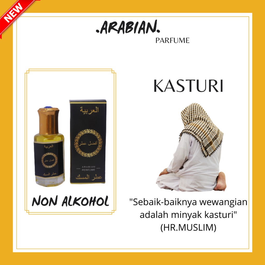 Minyak Kasturi Arab Kuning Bisa Cod Asli Arab Saudi 100 Original Murni Non Alkohol Shopee Indonesia