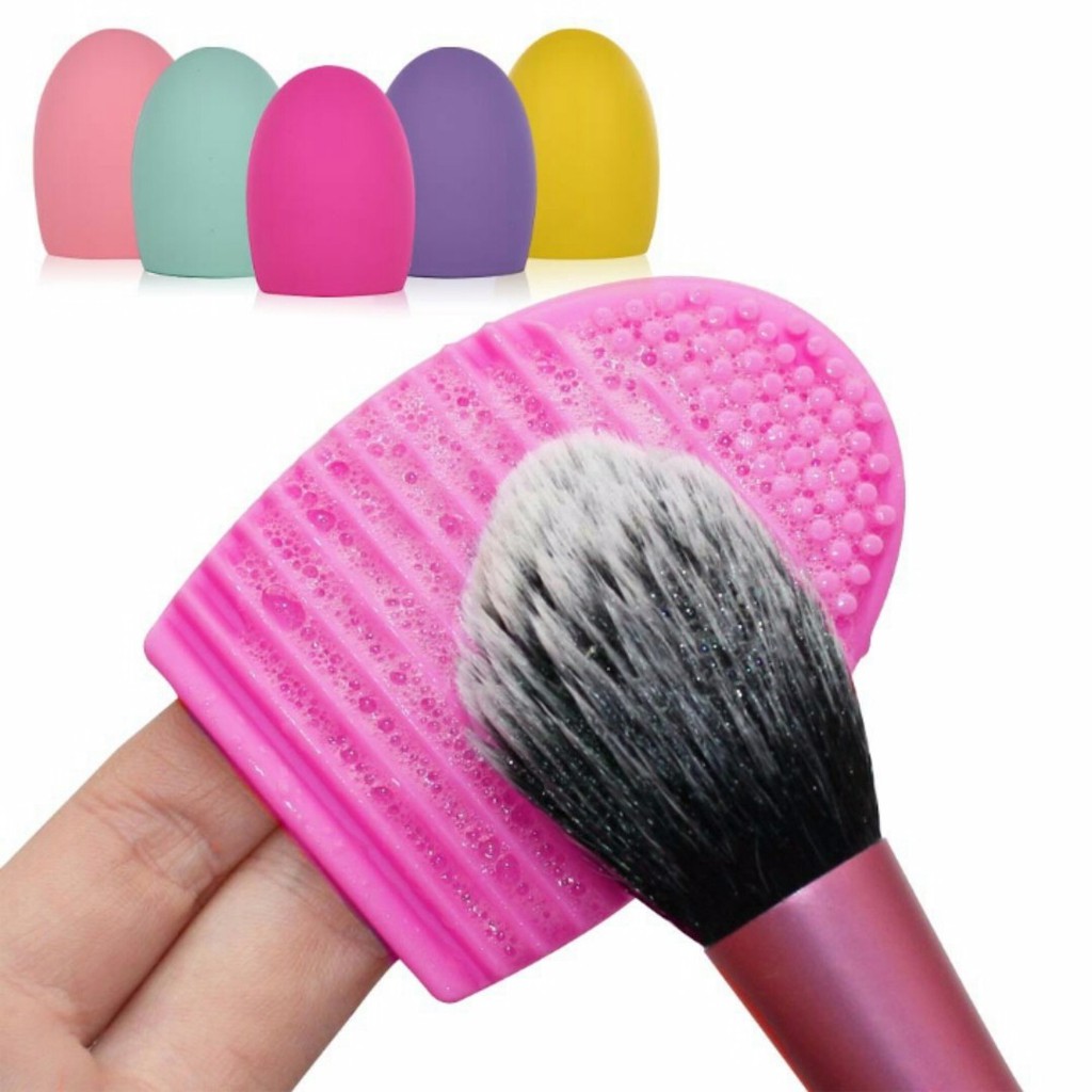 [COD] Egg Brush Alat Pencuci Pembersih Kuas Anti Bakteri Mudah dibersihkan dan digunakan - Warna Random Multicolour