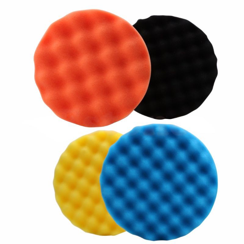 CRE  4Pcs 5 inch (125mm) Buffing Polishing Sponge Pad Kit For Car Polisher Buffer New