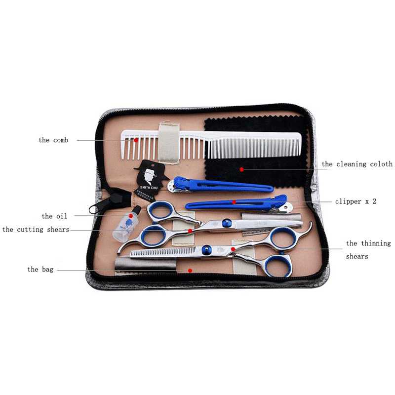 Gunting Rambut Salon PROFESIONAL, Stainless Steel salon rias Sharp Blade Professional Hair Scissors 6.0 Salon Hair Cutting Shears Barber Scissors Hair Professional Hairdressing Scissors Hair Scissors Set 6 Inch Cutting Thinning Styling Tool Salon