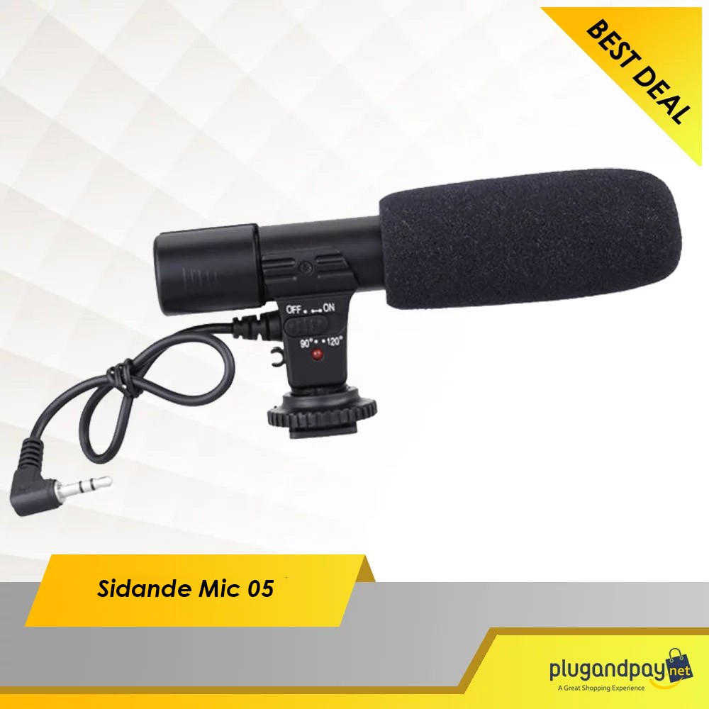 Plugandpay - Mic Kamera DSLR Sidande Shotgun Microphone Murah - mic-05