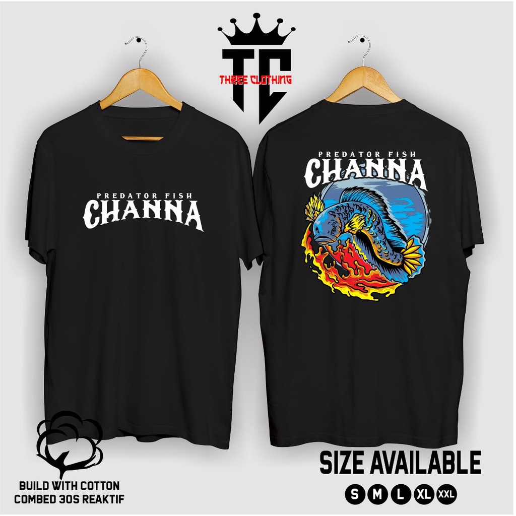 Kaos / Baju SNAKEHEAD FISH THE PREDATOR KAOS IKAN CHANNA PREDATOR TERLARIS