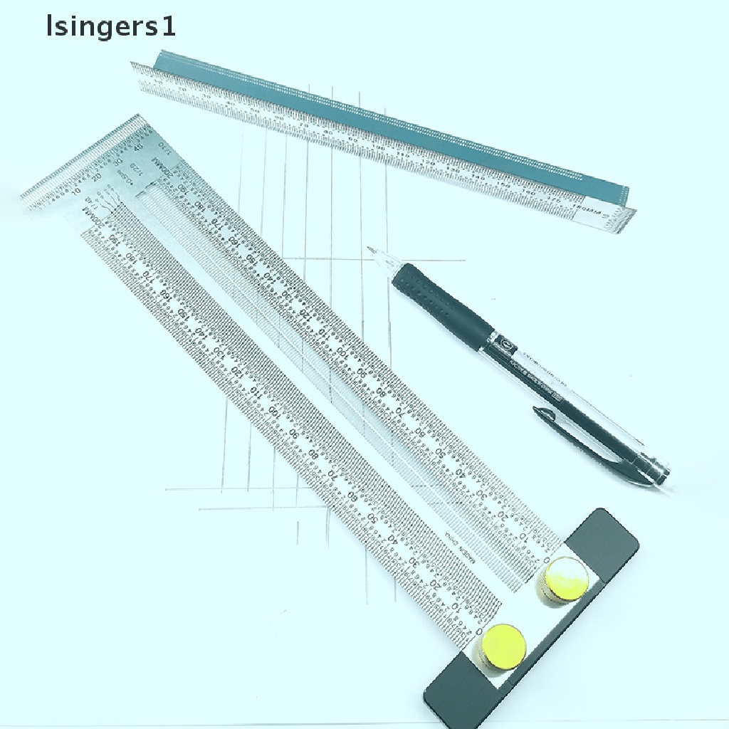 (lsingers1) 1pc Penggaris Tipe T Presisi Tinggi Bahan Aluminum Alloy Untuk Pengerjaan Kayu