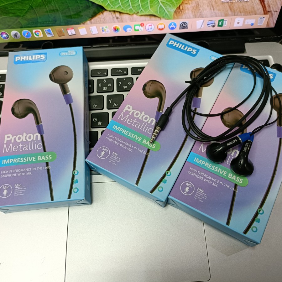 Handsfree Headset Earphone PHILIPS PH-229 Impressive Bass