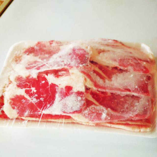 Daging sapi slice shortplate malang