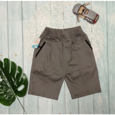 Celana Chino Pendek Anak Usia 1-10 Tahun/ OSHBOSSPREMIUM-ABU ABU