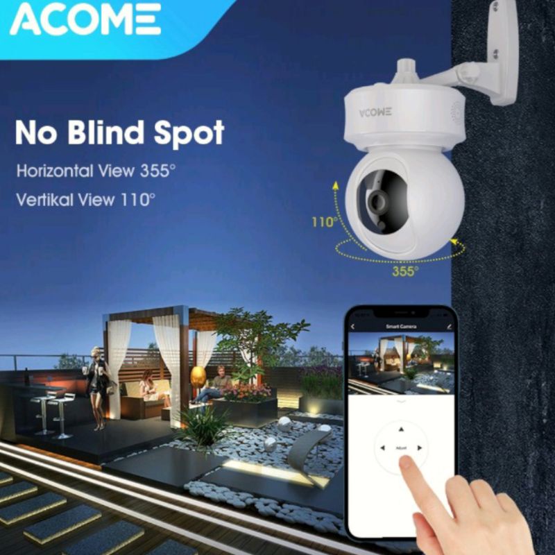 Kamera CCTV ACOME APC03 Camera Audio FULL HD 1080P No Blind Spot 2 Arah Original Garansi