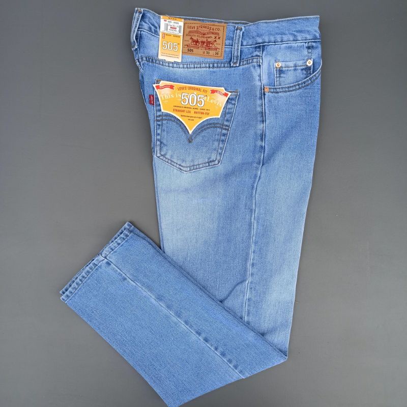 Standard pria Reguler jeans panjang hitam, biowash, bioblitz, garment