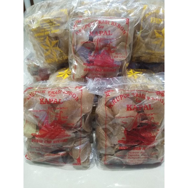 Krupuk bawang mentah / krupuk trasi mentah 250g