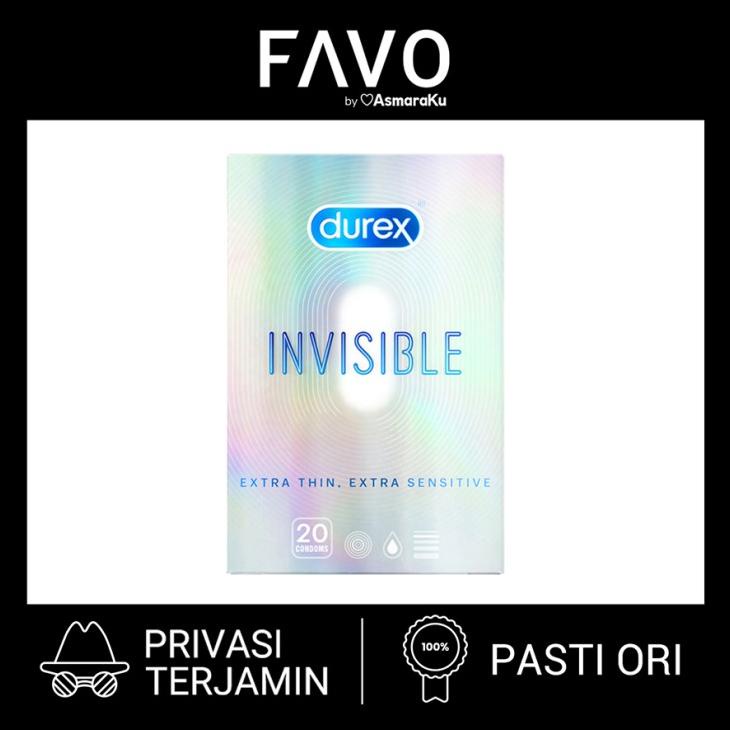 Kondom Durex Invisible - 20 Pcs - Kondom Tipis Durex Kode 319