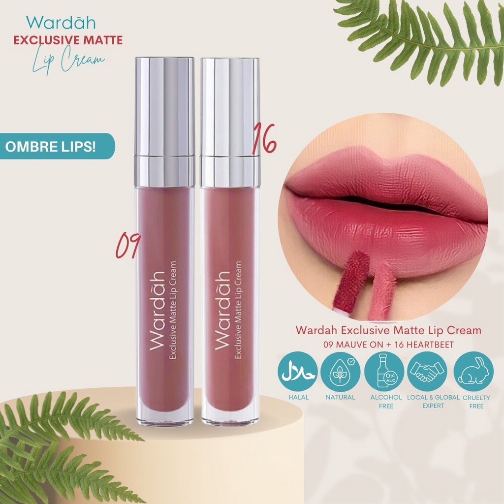 TERBARU!! Wardah Exclusive Matte Lip Cream Banyak Pilihan Warna Yang Cocok