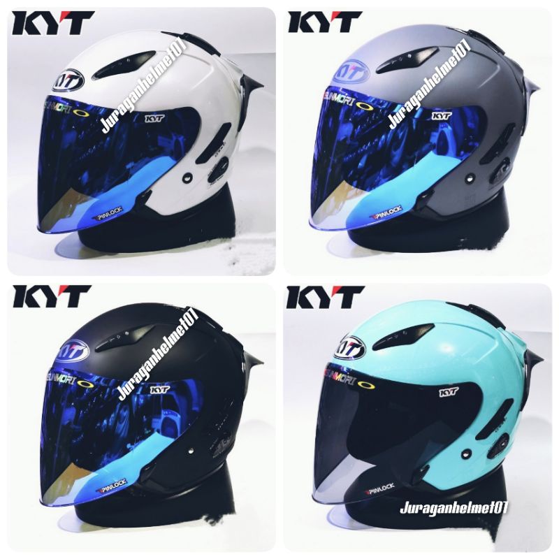 helm half face kyt galaxy paket ganteng