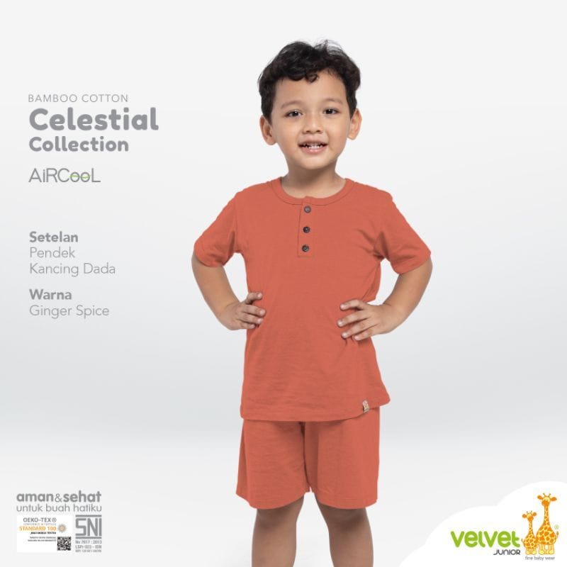 Velvet Junior Celestial 1 pcs setelan pendek