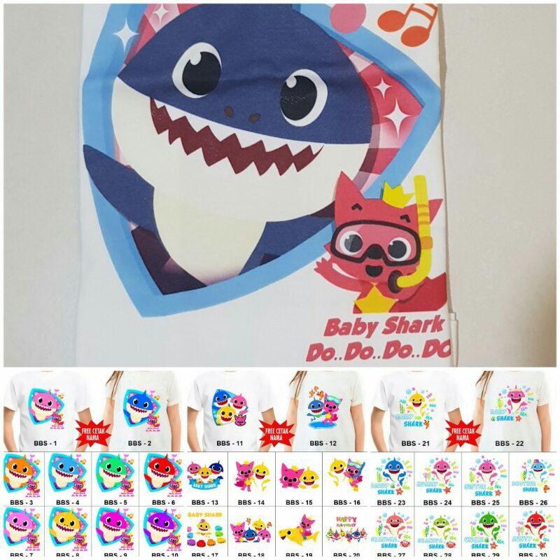 kaos couple baby shark