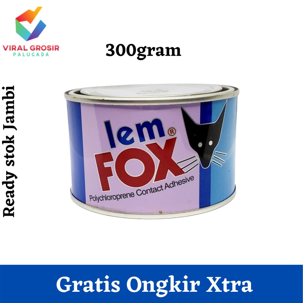 

viralgrosir Lem Fox Kaleng Biru 300 gram Lem Kayu Kuning lem serbaguna