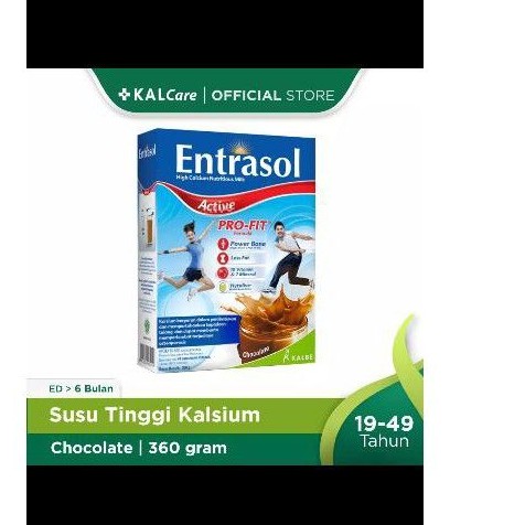 

Entrasol Active Coklat 360Gr / Susu Entrasol Active Vanila latte 360Gr