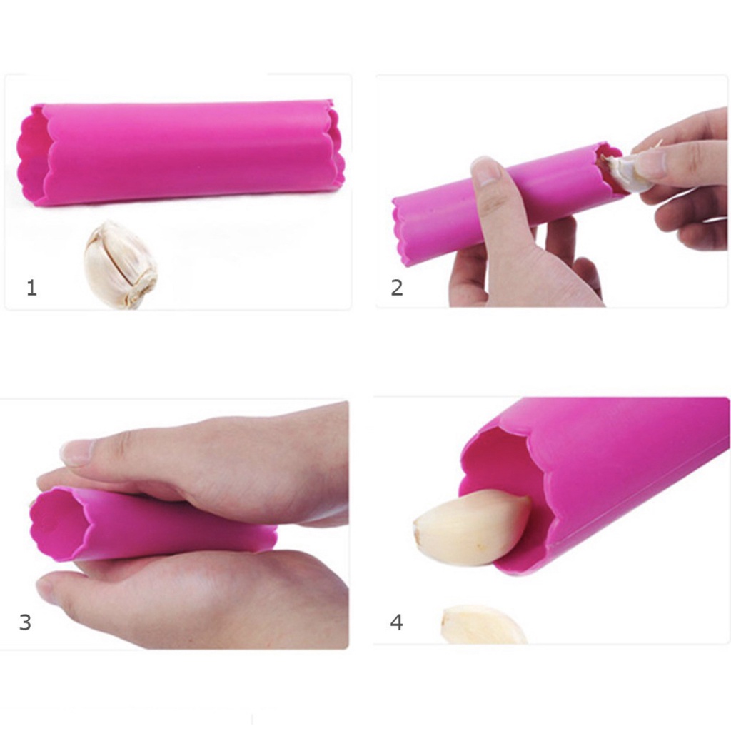 [BISA COD] PROMO Silikon Pengupas Kulit Bawang Alat Kupas Bawang Higienis Multifungsi