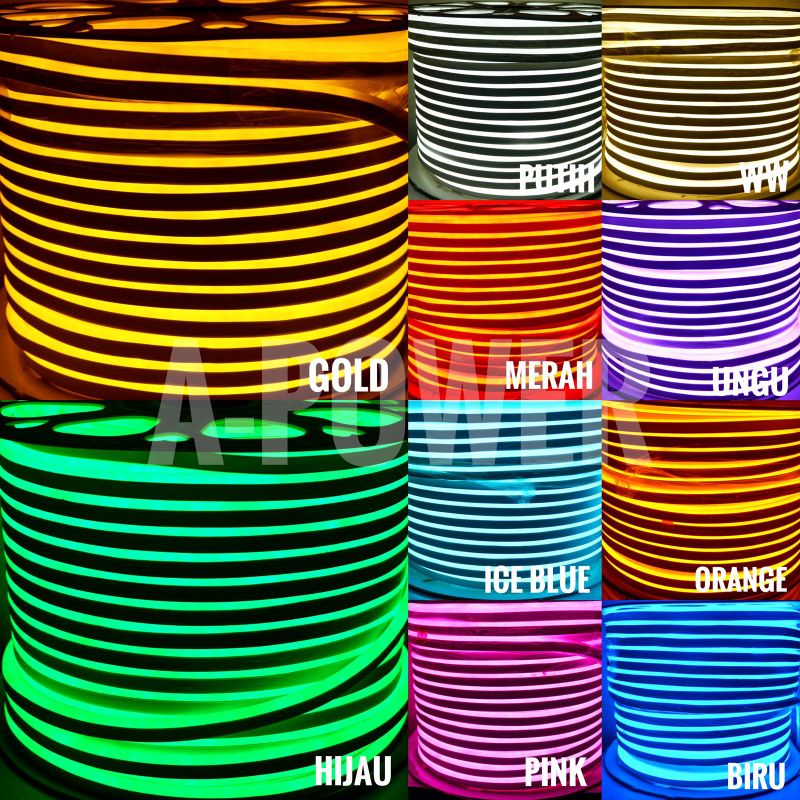 Lampu LED Strip Neon Flexible AC 220V 100m