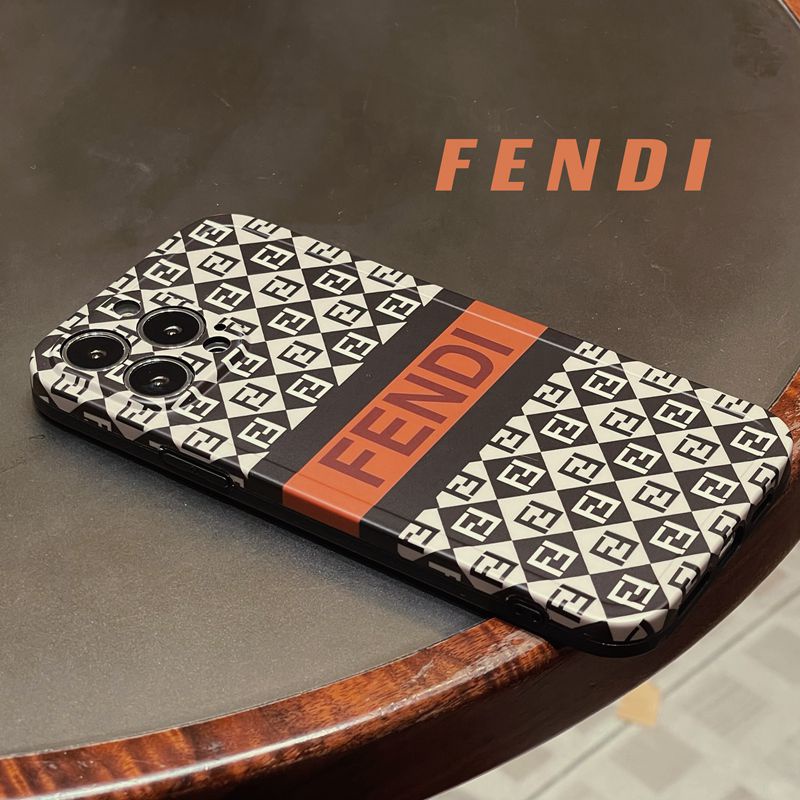 Casing Silikon Motif Logo FENDI Untuk IPhone 7 8 Plus XR XS Max SE 11 Pro Max 12 13 Pro Max