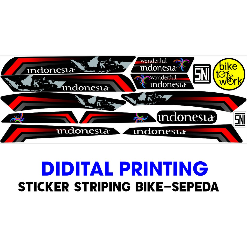 STIKER VARIASI ALL SEPEDA NEW LIPAT VARIASI STIKER BUAT SEPEDA LIPAT