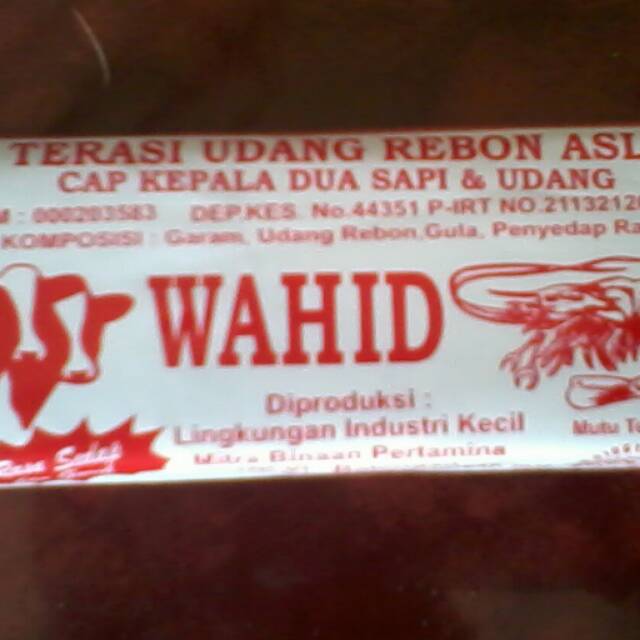 

TERASI UDANG REBON ASLI MERK WAHID