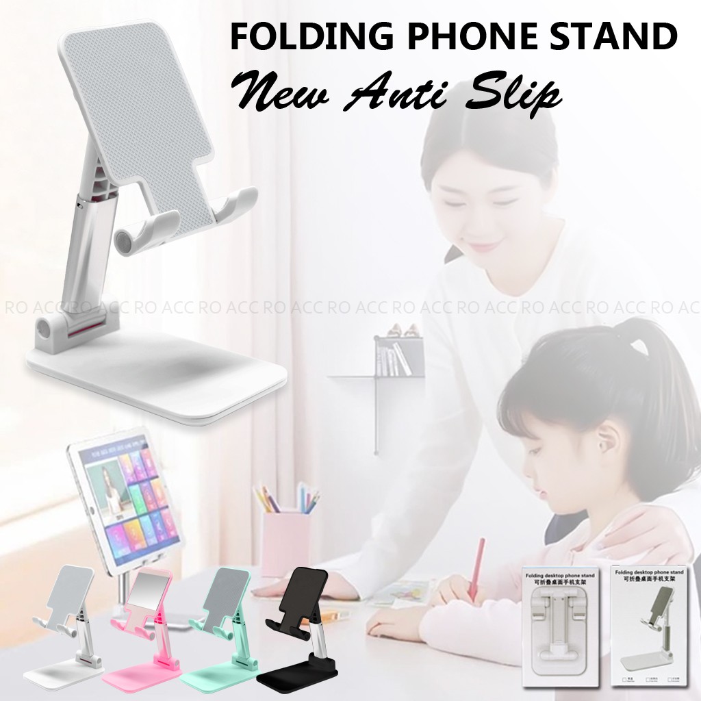 [RO ACC]  ANTI SLIP FOLDING PHONE STAND FOR ZOOM MEETING AND NONTON MOVIE SOUVENIR