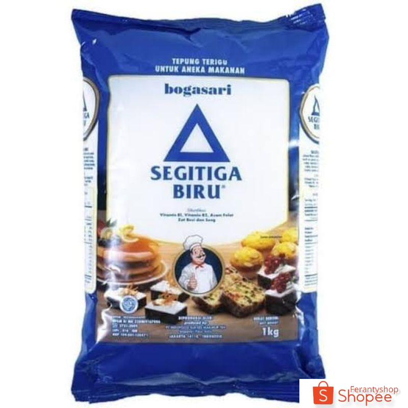 Tepung terigu segitiga biru 1 kg