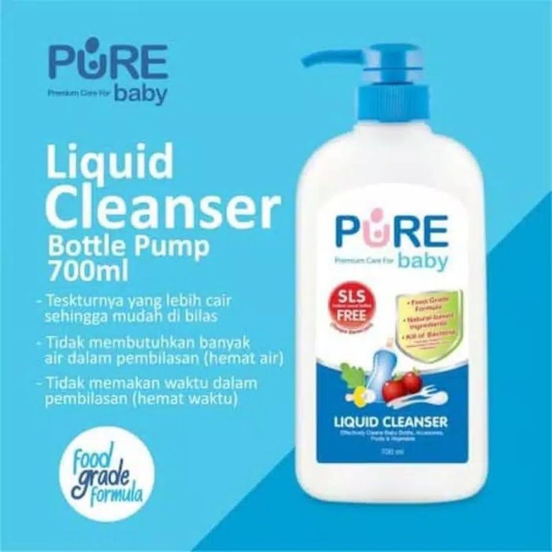 Pure Baby Liquid Cleanser 700 ml / Sabun Cuci Botol / Pure BB Liquid Cleanser 700 mL