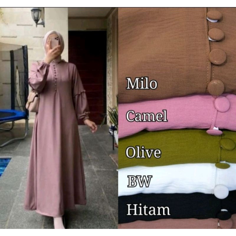 Maxi dress crinkle airflow