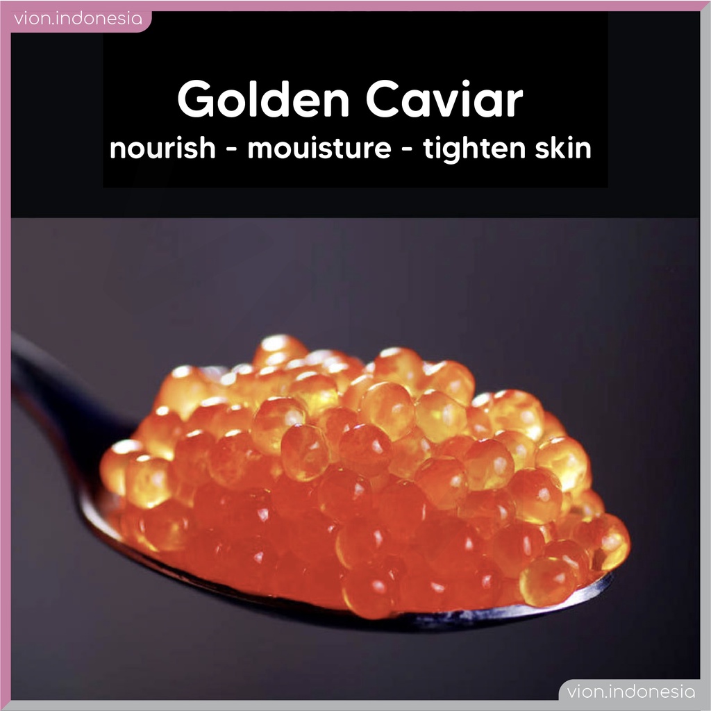 SENANA SIAYZU RAIOCEU VEZE IMAGES 24K Gold Caviar Mask Masker Wajah Telor Caviar SN004