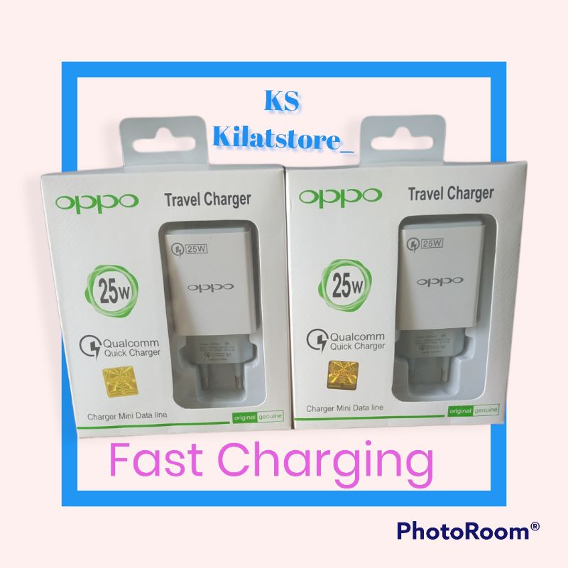 Travel Charging Ak 933 Oppo Fast Charging 25 Watt With Cable Data Micro USB - White
