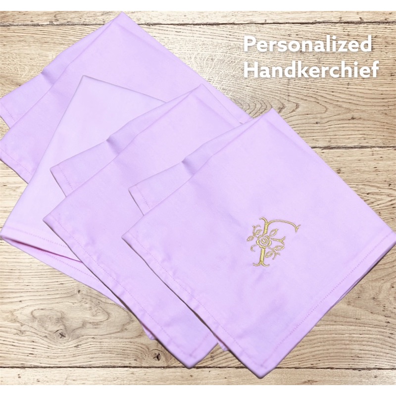 Fawn’G Handmade - Personalized Handkerchief | Sapu Tangan Bordir Initiial Nama