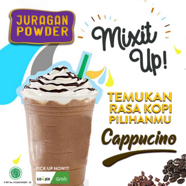 

Bubuk minuman Rasa Capuchino 1kg, segar - terlaris, bisa pilih rasa lain.