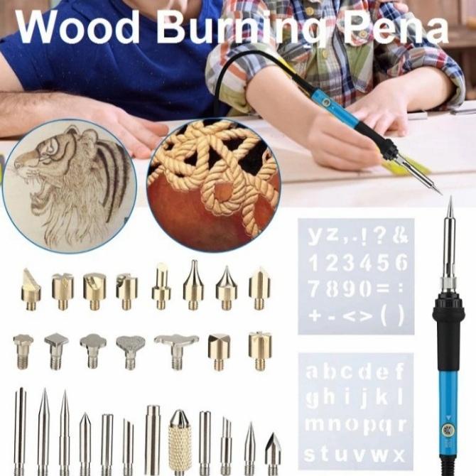 

Set Solder Alat Lukis Bakar Wood Burning Pen Pena Set Alat Gambar