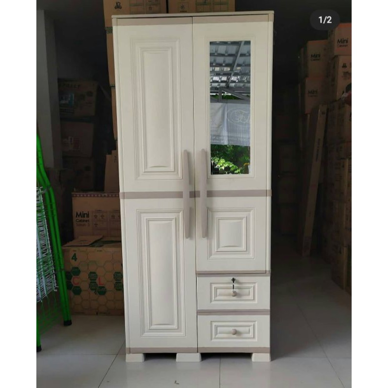 Lemari plastik pakaian olymplast OTC 2 modern